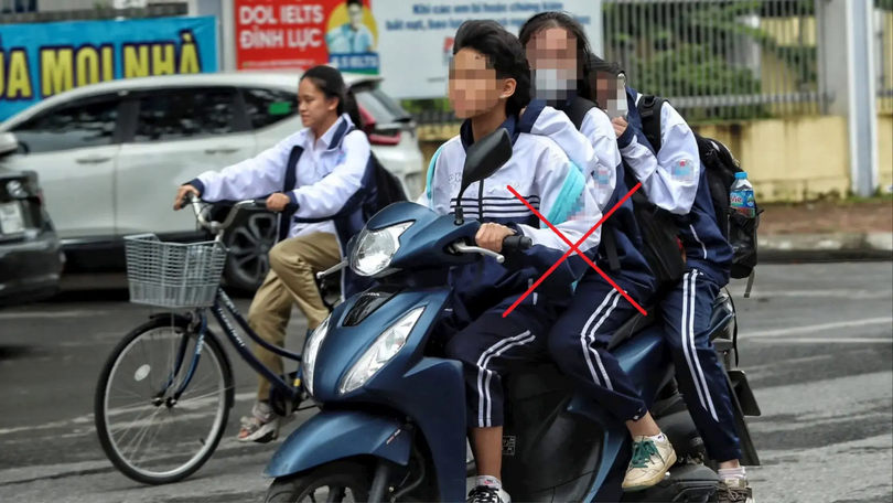 Học sinh vi phạm luật giao thông gia tăng