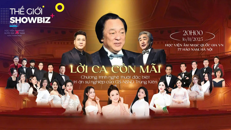 'Lời ca còn mãi' - Đêm nhạc tri ân NSND Trung Kiên | Thế giới Showbiz | 10/11/2025