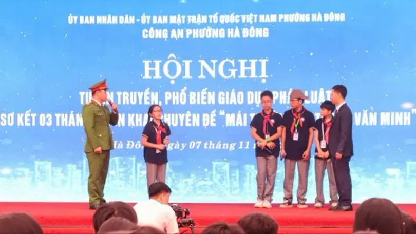 Giáo dục pháp luật tới 2.000 học sinh tại phường Hà Đông