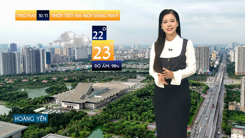 Dự báo thời tiết sáng | 10/11/2025