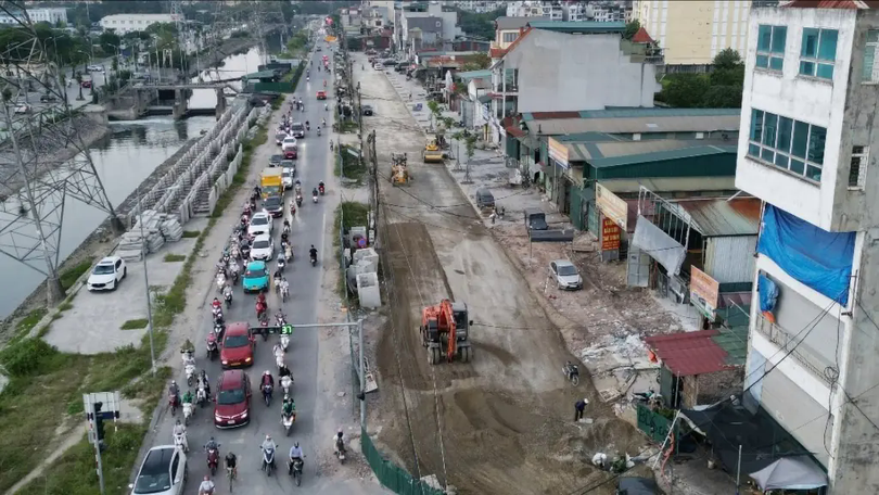 Dự án mở rộng đường Tam Trinh chậm tiến độ