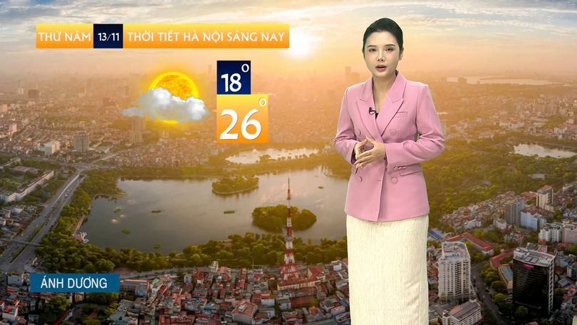 Dự báo thời tiết trưa | 13/11/2025