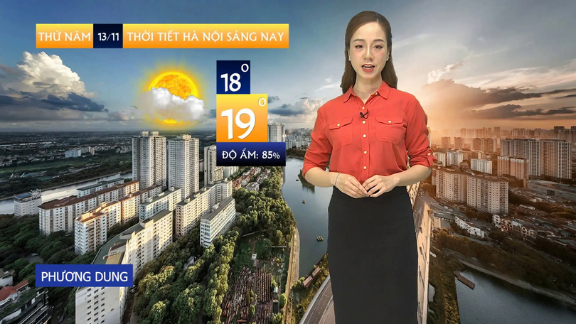Dự báo thời tiết sáng | 13/11/2025