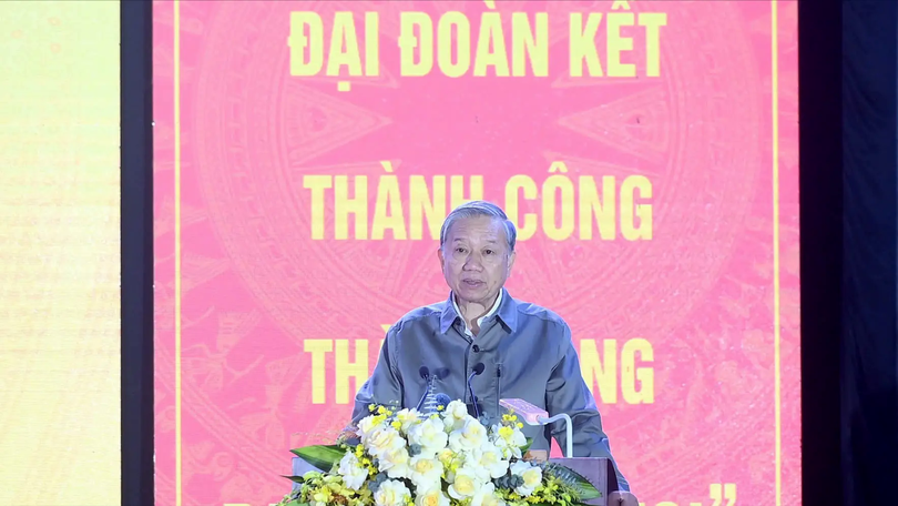 Tổng Bí thư dự Ngày hội đại đoàn kết phường Thượng Cát