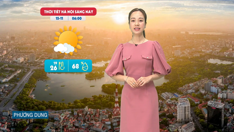 Dự báo thời tiết trưa | 15/11/2025