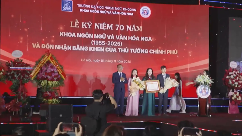 70 năm Khoa Ngôn ngữ và Văn hóa Nga