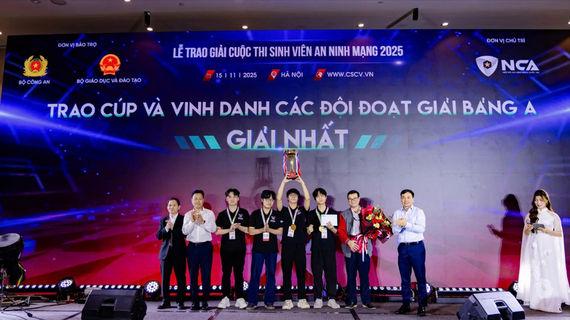 Việt Nam vô địch cuộc thi Sinh viên An ninh mạng 2025