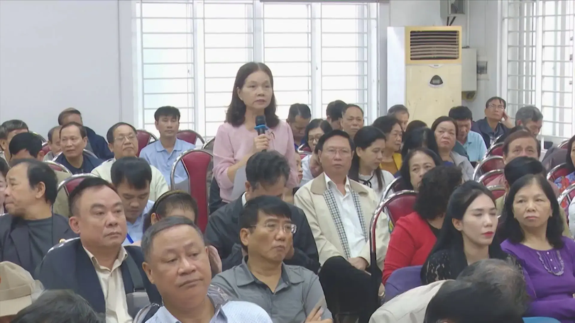 Chính quyền phường Nghĩa Đô đối thoại với nhân dân