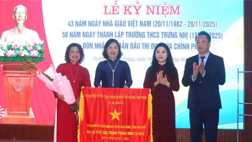 Trường THCS Trưng Nhị - Biểu tượng tình hữu nghị