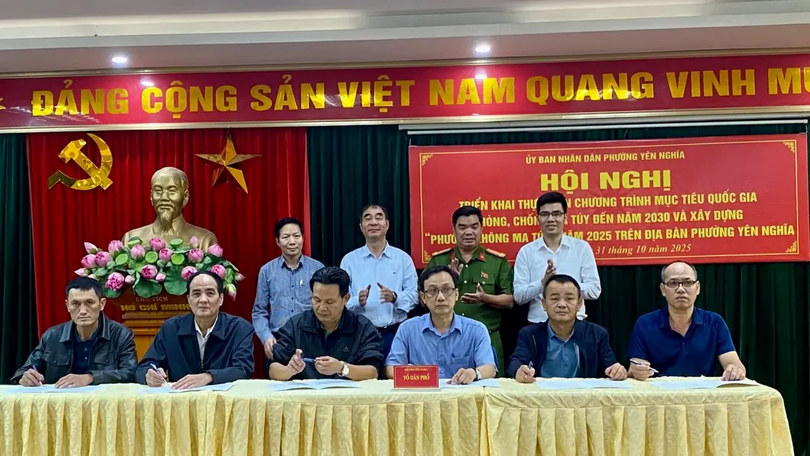Phường Yên Nghĩa xây dựng địa bàn không ma túy