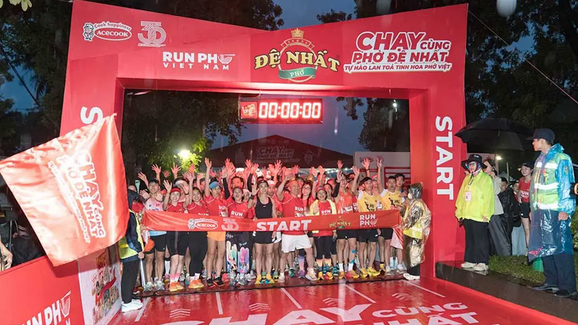 Lần đầu tiên 'Run phở Việt Nam’ được tổ chức tại Hà Nội