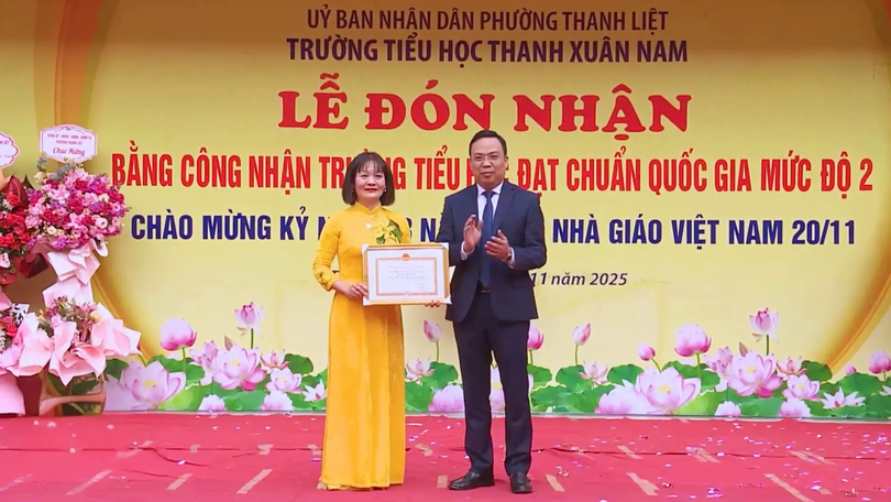 Trường Tiểu học Thanh Xuân Nam đạt chuẩn quốc gia mức 2
