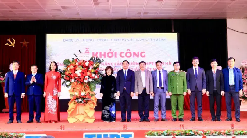 Khởi công cải tạo, nâng cấp trường THPT Liên Hà