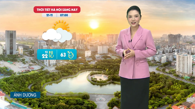 Dự báo thời tiết trưa | 21/11/2025