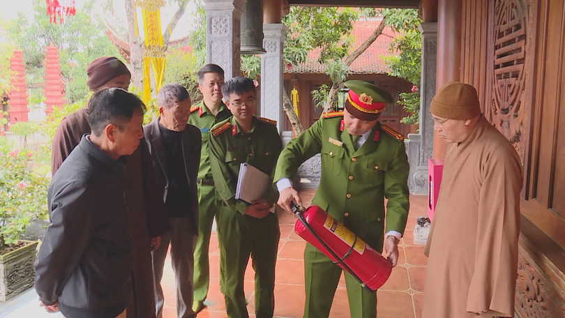 Chủ động phòng cháy cơ sở tín ngưỡng mùa hanh khô