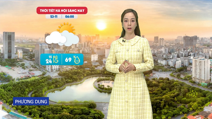 Dự báo thời tiết trưa | 23/11/2025