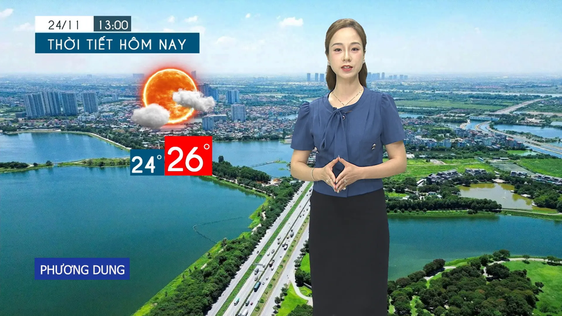 Dự báo thời tiết tối | 24/11/2025