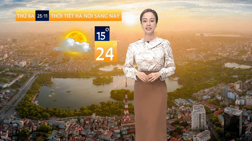 Dự báo thời tiết trưa | 25/11/2025