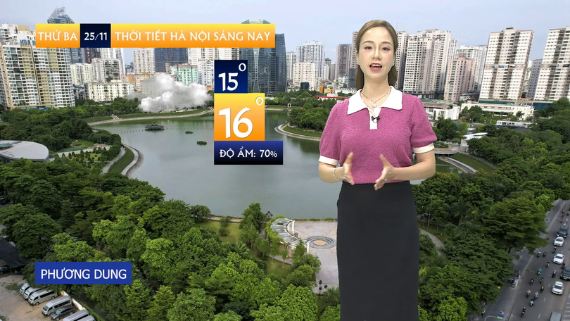 Dự báo thời tiết sáng | 25/11/2025