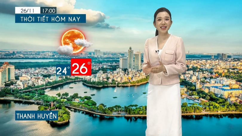 Dự báo thời tiết tối | 26/11/2025