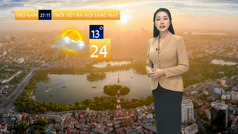 Dự báo thời tiết trưa | 27/11/2025