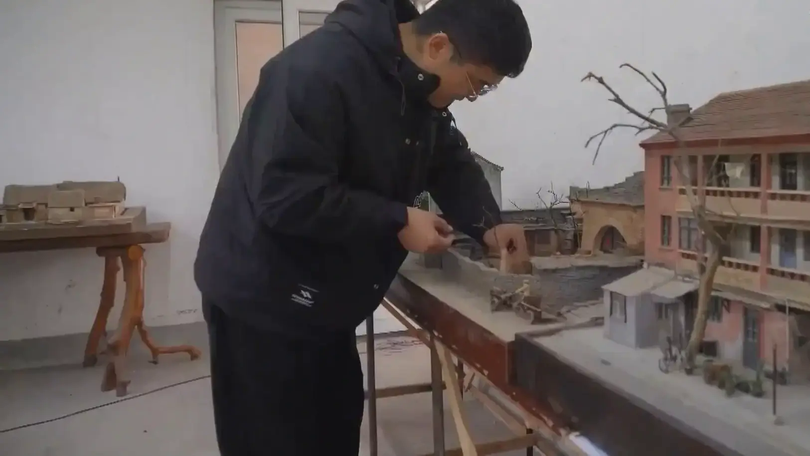 Nghệ nhân Trung Quốc gây sốt với mô hình nhà tí hon