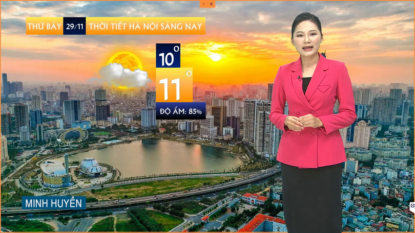 Dự báo thời tiết sáng | 29/11/2025