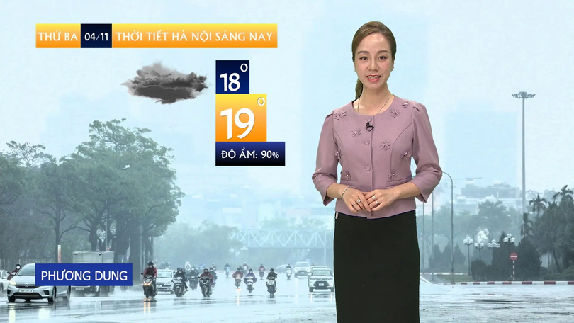 Dự báo thời tiết sáng | 04/11/2025