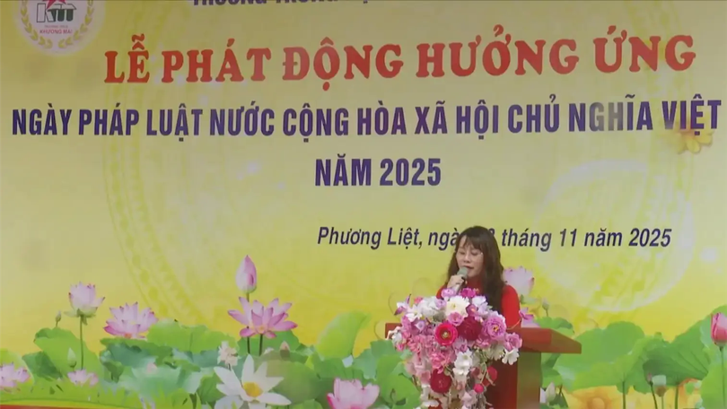 Các xã, phường hưởng ứng Ngày Pháp luật Việt Nam