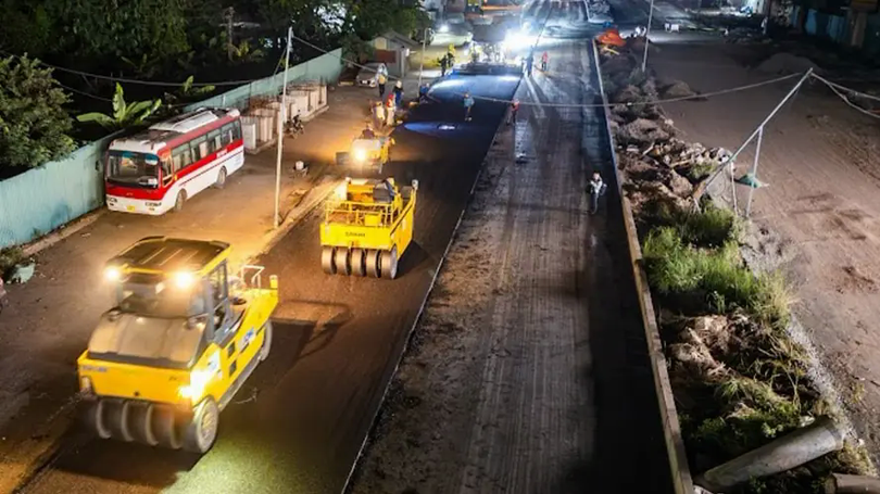 Thi công đường Vành đai 2,5 đạt 75% tiến độ
