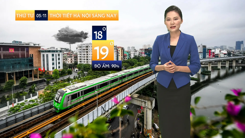 Dự báo thời tiết sáng | 05/11/2025