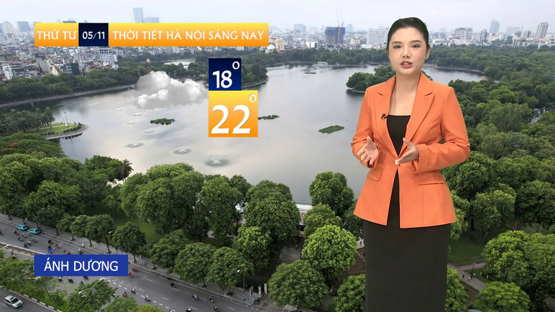 Dự báo thời tiết trưa | 05/11/2025