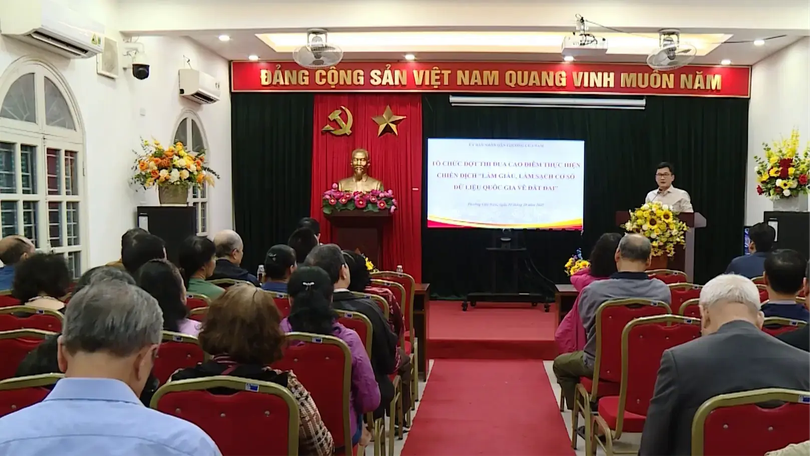 Phường Cửa Nam gần hoàn thành làm sạch dữ liệu đất đai