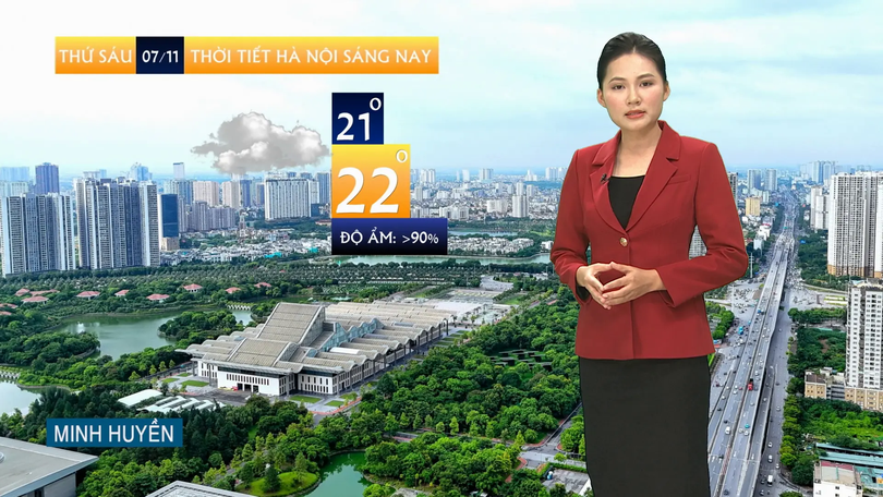 Dự báo thời tiết sáng | 07/11/2025