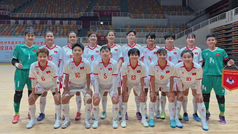 ĐT Futsal nữ Việt Nam hòa Trung Quốc ở trận giao hữu
