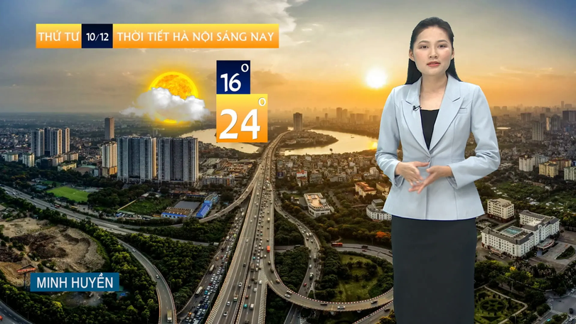 Dự báo thời tiết trưa | 10/12/2025