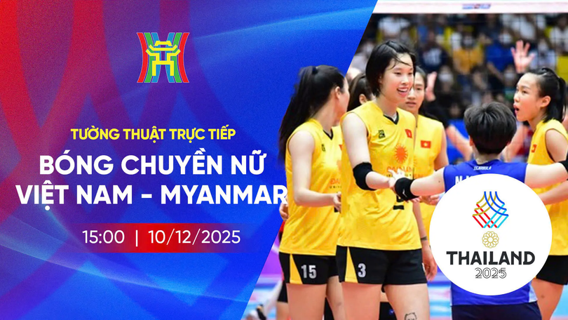 SEA Games 33: Bóng chuyền nữ Việt Nam gặp Myanmar
