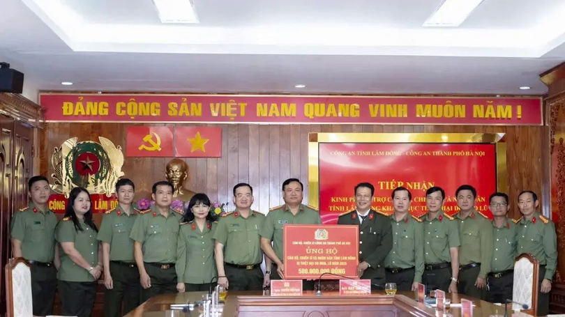 Công an Thủ đô hướng về Lâm Đồng