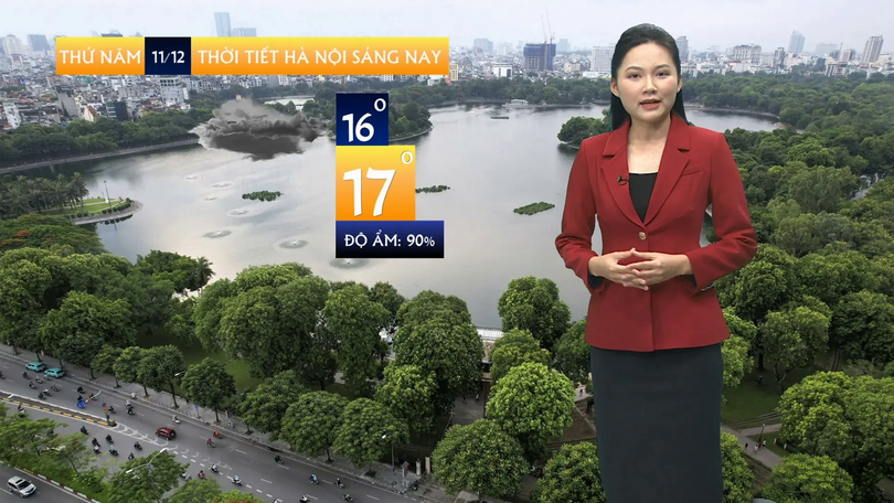 Dự báo thời tiết sáng | 11/12/2025
