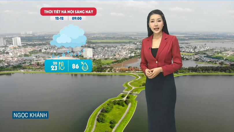 Dự báo thời tiết trưa | 12/12/2025
