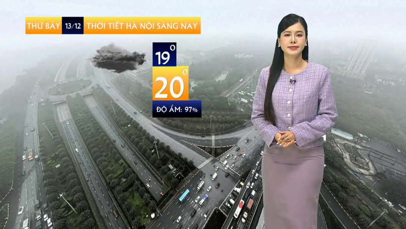 Dự báo thời tiết sáng | 13/12/2025