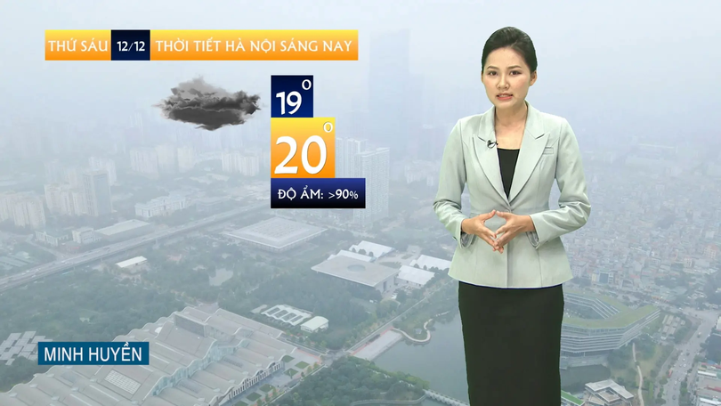Dự báo thời tiết sáng | 12/12/2025