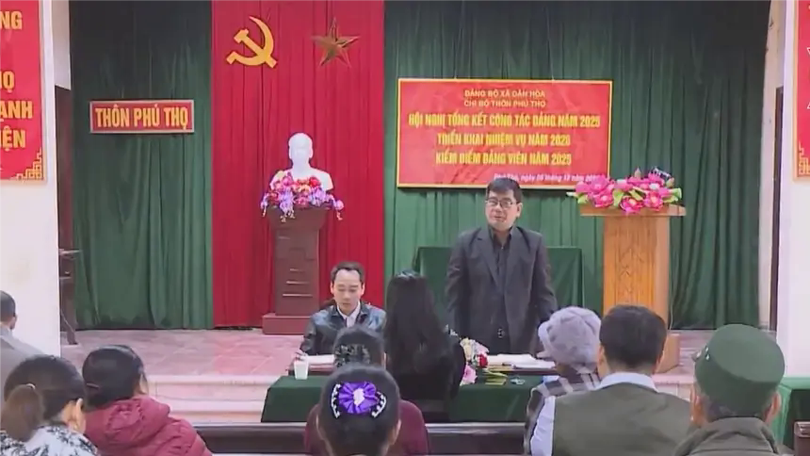 Xã Dân Hoà kiểm điểm, xếp loại đảng viên thực chất