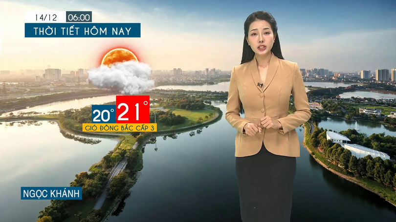 Dự báo thời tiết tối | 14/12/2025