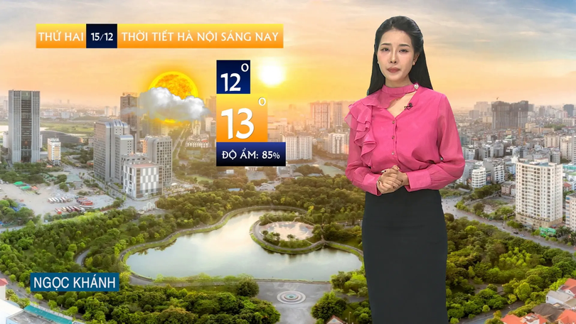 Dự báo thời tiết sáng | 15/12/2025