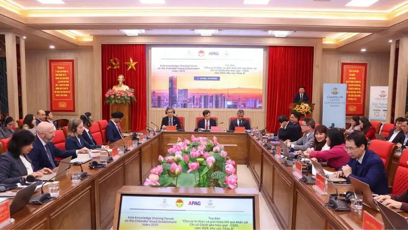 Việt Nam tăng 12 bậc Chỉ số Chính phủ hiệu quả 2025