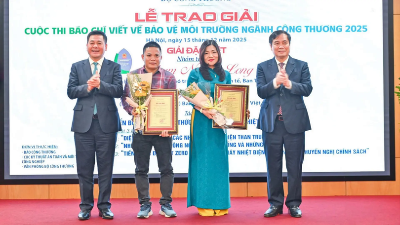 Trao giải cuộc thi viết Bảo vệ môi trường ngành Công Thương