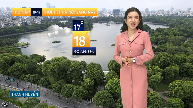 Dự báo thời tiết sáng | 18/12/2025