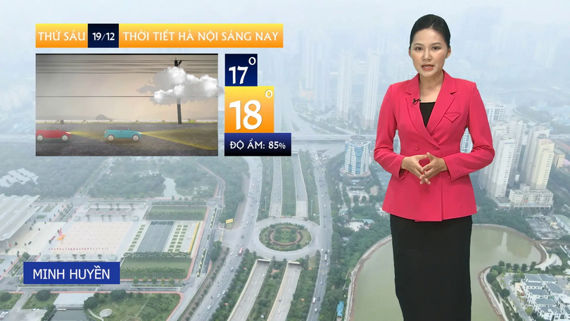 Dự báo thời tiết sáng | 19/12/2025