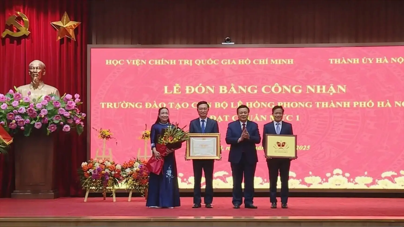 Trường đào tạo cán bộ Lê Hồng Phong đạt chuẩn mức 1